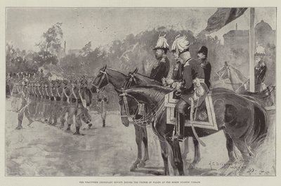 Die Freiwilligen-Jahrhundert-Überprüfung vor dem Prinzen von Wales auf der Horse Guards